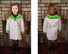 Load image into Gallery viewer, Hearts Hooded Reversible Jacket Pattern