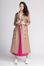 Load image into Gallery viewer, Double-breasted trench coat sewing pattern