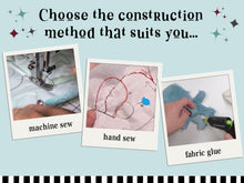 Load image into Gallery viewer, Monster Pocket Puppet PDF Sewing Pattern with No-Sew Option