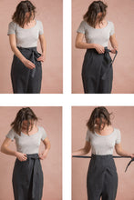 Load image into Gallery viewer, Pantalon portefeuille fuselé Papao