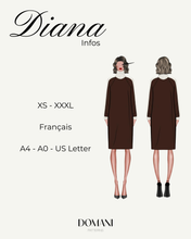 Load image into Gallery viewer, PATRON DE COUTURE PDF |SWEAT DIANA|DOMANI PATTERNS | FR SEULEMENT | XS\3XL