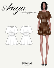 Load image into Gallery viewer, PATRON DE COUTURE PDF | ROBE/ TOP ANYA | DOMANI PATTERNS | FR/EN | XXS\3XL