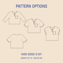 Load image into Gallery viewer, Kids Una Shirt sewing pattern Wardrobe By Me