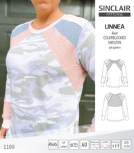 Load image into Gallery viewer, Linnea colorblocked sweater (PDF)