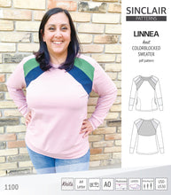 Load image into Gallery viewer, Linnea colorblocked sweater (PDF)