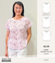 Load image into Gallery viewer, Alva woven dolman style top (PDF)
