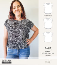 Load image into Gallery viewer, Alva woven dolman style top (PDF)