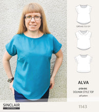 Load image into Gallery viewer, Alva woven dolman style top (PDF)