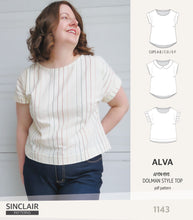 Load image into Gallery viewer, Alva woven dolman style top (PDF)