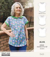 Load image into Gallery viewer, Alva woven dolman style top (PDF)