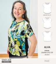 Load image into Gallery viewer, Alva woven dolman style top (PDF)