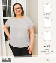 Load image into Gallery viewer, Alva woven dolman style top (PDF)
