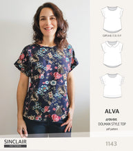 Load image into Gallery viewer, Alva woven dolman style top (PDF)