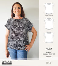 Load image into Gallery viewer, Alva woven dolman style top (PDF)