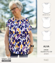 Load image into Gallery viewer, Alva woven dolman style top (PDF)