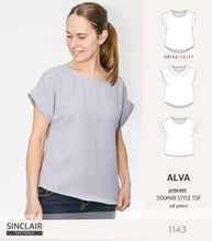 Load image into Gallery viewer, Alva woven dolman style top (PDF)
