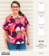 Load image into Gallery viewer, Alva woven dolman style top (PDF)