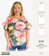 Load image into Gallery viewer, Alva woven dolman style top (PDF)