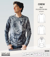 Load image into Gallery viewer, Crew pullover for men (PDF)