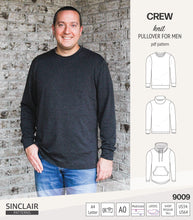 Load image into Gallery viewer, Crew pullover for men (PDF)