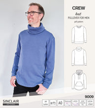 Load image into Gallery viewer, Crew pullover for men (PDF)
