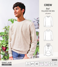Load image into Gallery viewer, Crew pullover for men (PDF)