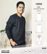 Load image into Gallery viewer, Crew pullover for men (PDF)