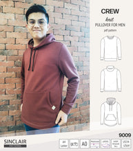 Load image into Gallery viewer, Crew pullover for men (PDF)