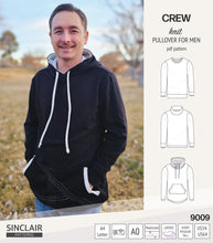 Load image into Gallery viewer, Crew pullover for men (PDF)