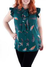 Load image into Gallery viewer, Jalie 3881- Rose Shirt with Ruffle and Tie