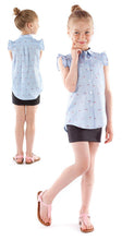 Load image into Gallery viewer, Jalie 3881- Rose pattern pale blue for girl