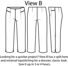Load image into Gallery viewer, Style Falcon Diamond Hem Trousers Sewing Pattern