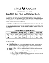Load image into Gallery viewer, Style Falcon Straight A's Skirt Digital Sewing Pattern