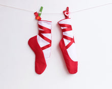 Load image into Gallery viewer, Red Shoes Christmas Stockings Pattern