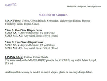 Load image into Gallery viewer, Tulips Diaper Cover Pattern