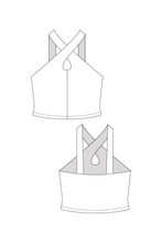Load image into Gallery viewer, ULPU cross neck tank top