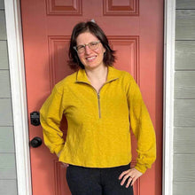 Load image into Gallery viewer, Half zipper sweater Pattern Wardrobe By Me