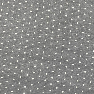 Rayon Knit - Swiss Dots- Light Grey