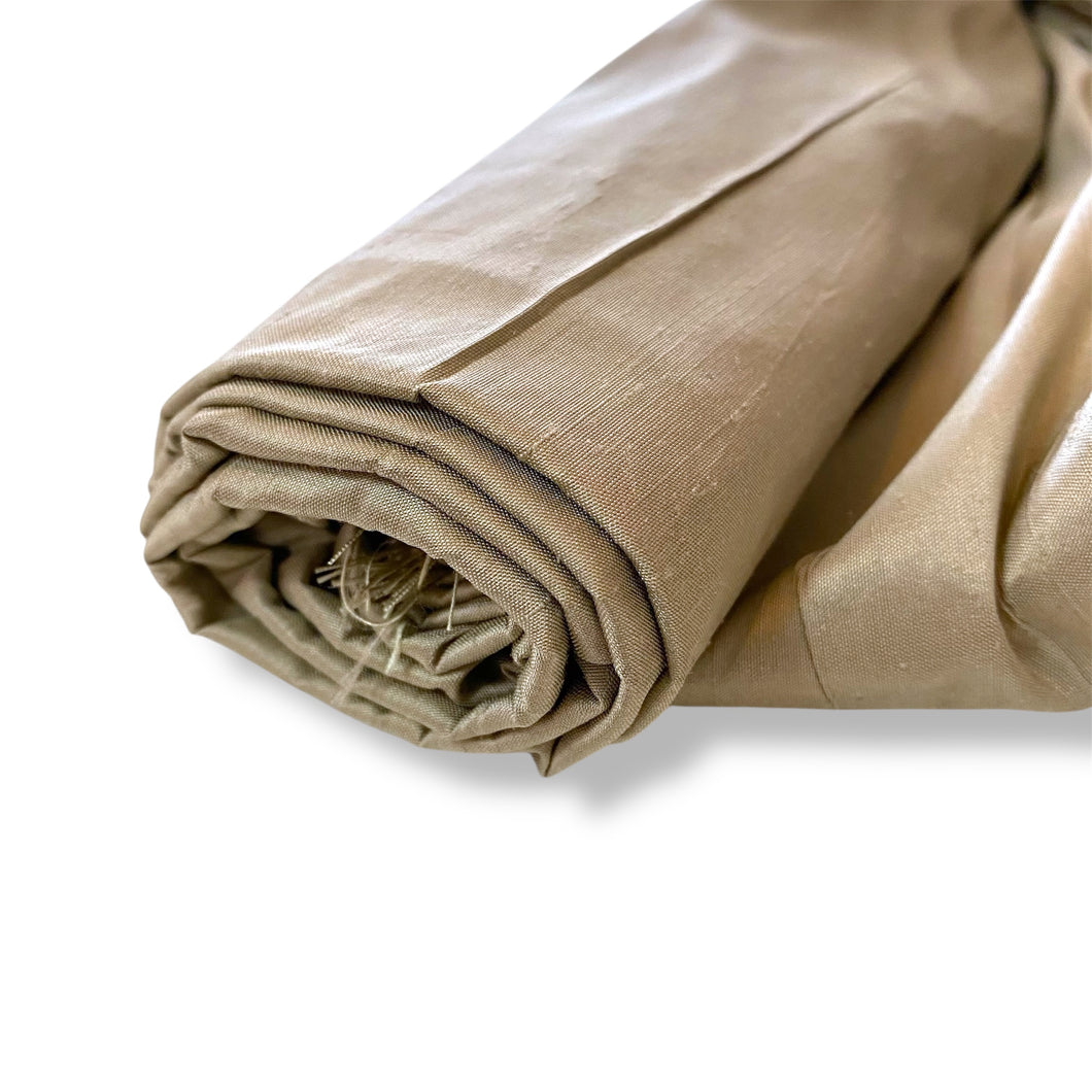 223 Light Beige Synthetic Taffeta Woven Deadstock Remnant 1m Bundle