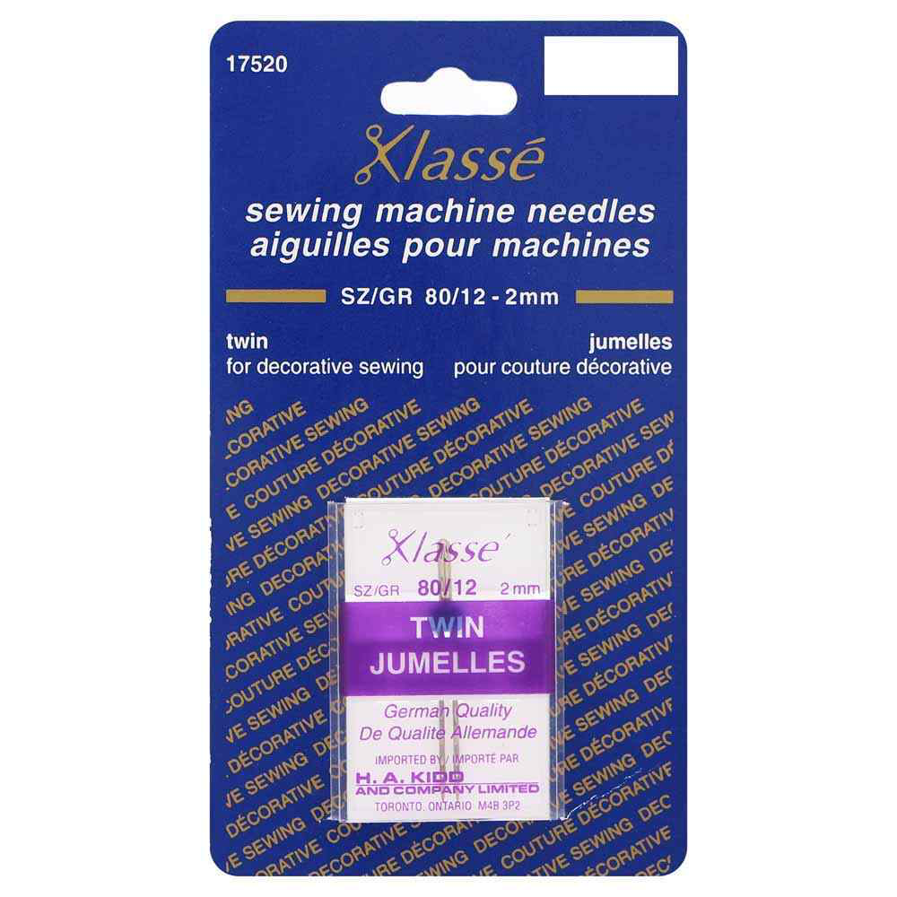 KLASSÉ sewing machine needles Twin - 80/12 - 2mm