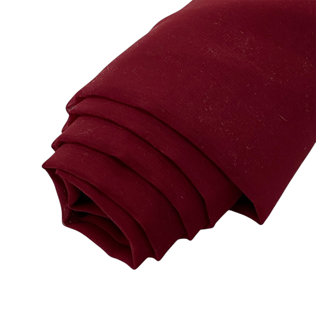 243 Red Super fine Synthetic Chiffon Woven Deadstock Remnant 1m Bundle