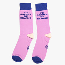 Load image into Gallery viewer, I'd Rather Be Sewing Socks (Purple/Blue) | 1 Pair

