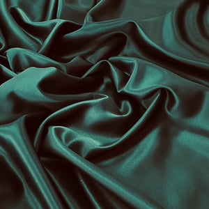 Polyester Satin Woven Fabric - Emerald Green