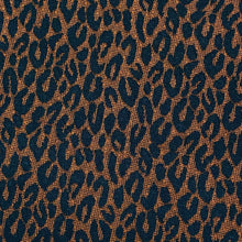 Load image into Gallery viewer, Double Knit Jacquard- Orange and Black Cheetah
