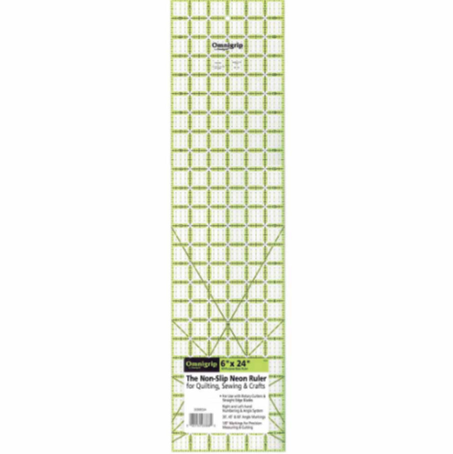 OMNIGRIP Ruler - 6″ x 24″ (15.24cm x 60.69cm)