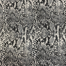 Load image into Gallery viewer, Monochrome Reptile Print Chiffon
