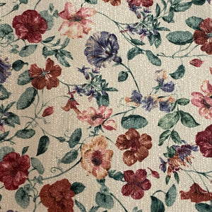188 Multi Floral Woven Upholstery Deadstock Remnant 1m Bundle
