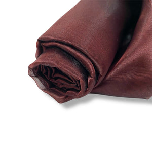 238 Burgundy Organza Woven Deadstock Remnant 1m Bundle