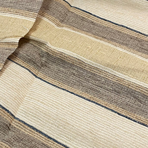 Sepia Stripes Upholstery Deadstock Remnant 1m Bundle