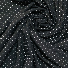 Load image into Gallery viewer, Rayon Knit - Swiss Dots- Black
